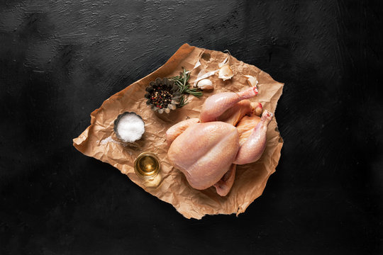 Uncooked chicken