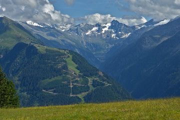 Zillertaler Alpen, Blick vom Penken zu den Dreitausendern, Österreich