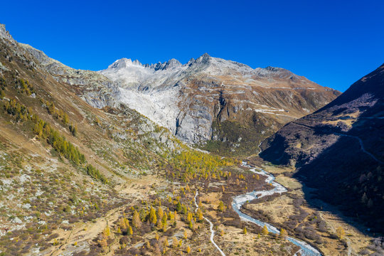 Rhone valley at Gletsch