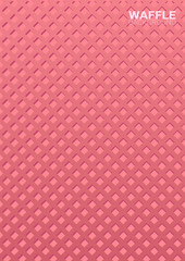 Colorful Wafer texture sweet food background. Ice cream waffle.