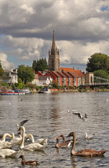 The River Thames at Marlow in England