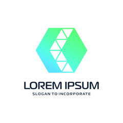 Naklejka premium Letter K abstract Logo Template. construction concept. digital technology logo - vector