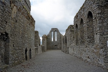 Fototapeta na wymiar Medieval churchruins, Castledermot, Ireland