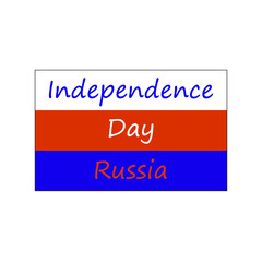 Russia Day. Flag. 12 June. Vector illustration design