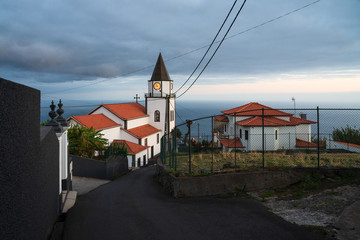 Evening mood on the heights of the city of Estreito da Calheta