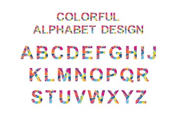 COLORFUL ALPHABET DESIGN