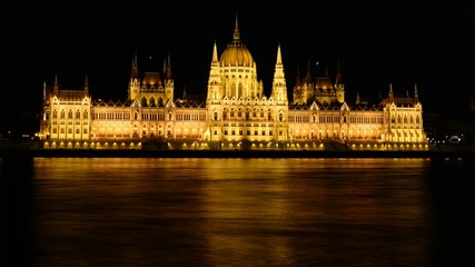 Fototapeta premium Budapest night, parliament