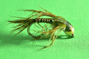Copper John trout fly imitation
