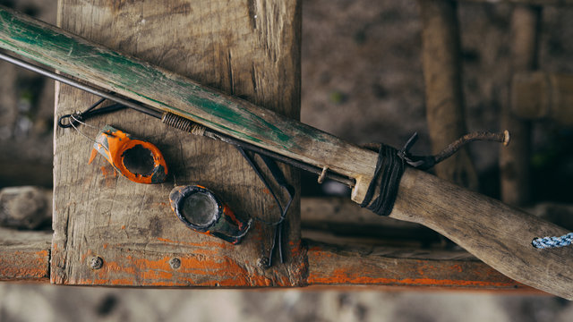 Wooden Custom Googles For Fish Hunting