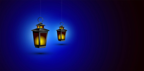 lanterna appesa, lanterne, vettoriale, lanterna, notte