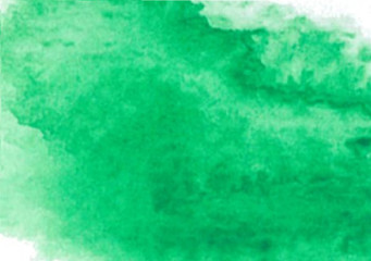 Geen background. Watercolor painting -illustration