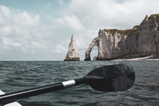 Claude Monet's hollow Needle in Etretat