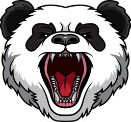 panda head mascot