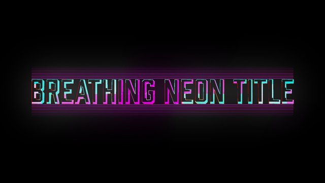 Breathing Neon Title