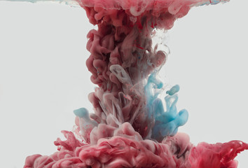 Blending multicolored ink cloud