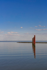 Cuxhaven,Germany,9,2014;relaxing picture of the north sea and its birds
