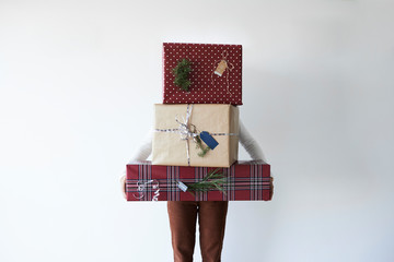 Wrapped gifts christmas.