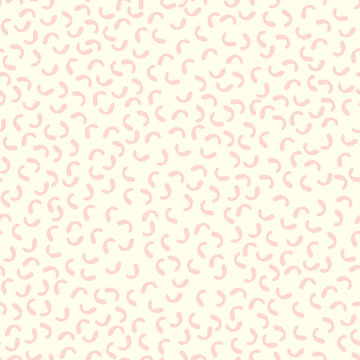 Light geometric background with small randomly scattered lines. Minimal design. Fashionable Memphis style of the 80's, 90's. Minimal design. Vector illustration Creative hipster pattern