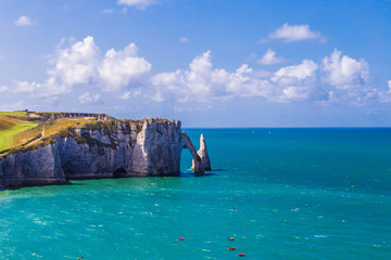 The cliffs at Étretat, Normandy, France