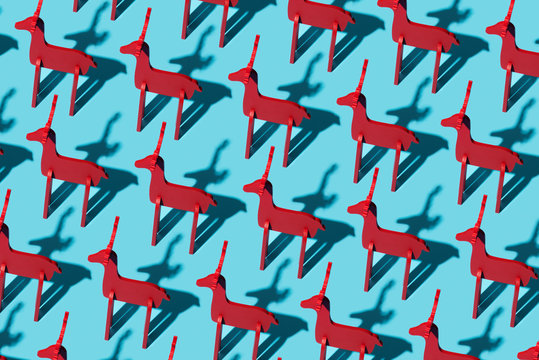 red reindeers