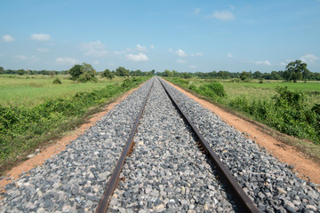 Fototapeta premium CAMBODIA BATTAMBANG BAMBOO TRAIN