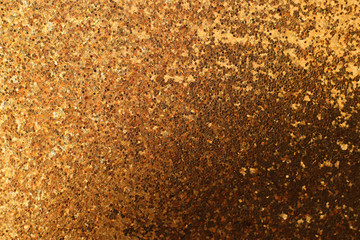background of abstract glitter lights. gold and black. de focused