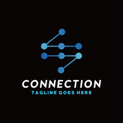 Technology Logo Vector Design Template. Modern and Data Icon. Shape And Digital Symbol. Logo For Company And Business