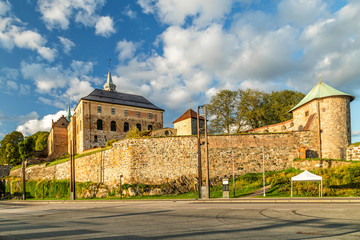 Fototapeta na wymiar Akershus Fortress in Oslo, Norway