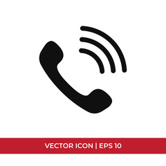 Call vector icon in modern design style for web site and mobile app