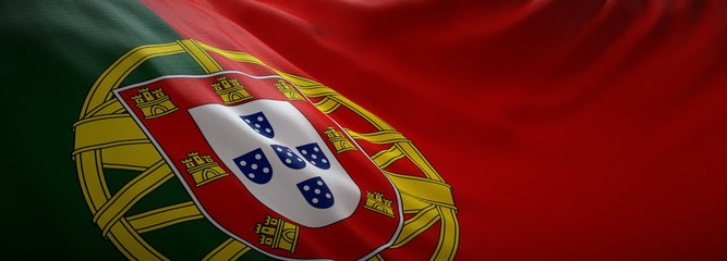 Official flag of Portugal. Web Banner