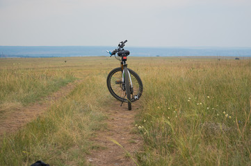 biker on mountain