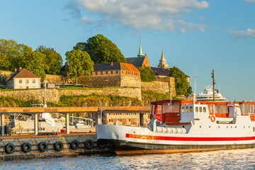 Naklejka premium Akershus Fortress in Oslo, Norway