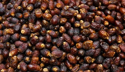Organic Dried Sweet Juicy Dates Fruits Background