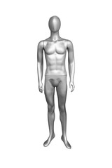 isolated male naked mannequin