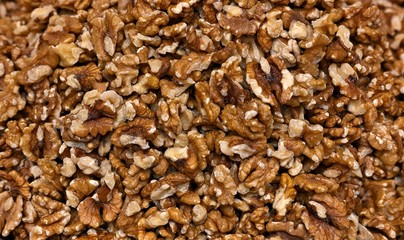 Delicious Raw Organic Walnuts Background Image