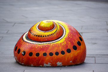 street art, coquillage