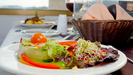 Plato de comida gourmet