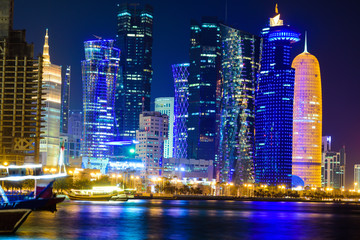 Obraz na płótnie Canvas Beauty full modern cityscape night view of modern high tech city 