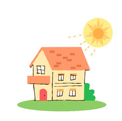 家と太陽