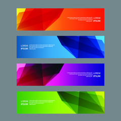 Fototapeta premium Vector Abstract design banner web template