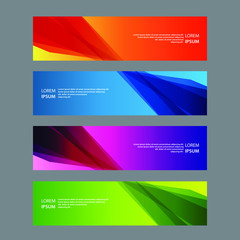 Fototapeta premium Vector Abstract design banner web template