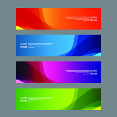 Fototapeta premium Vector Abstract design banner web template