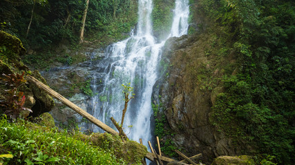 Obraz premium Phillipines. Mindoro. Puerto Galera. Beautiful Tamaraw falls. January 2018