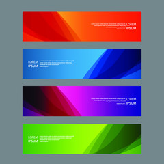 Fototapeta premium Vector Abstract design banner web template