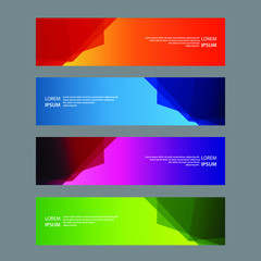 Fototapeta premium Vector Abstract design banner web template