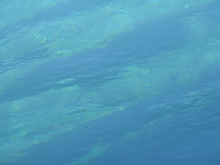 Deep blue water