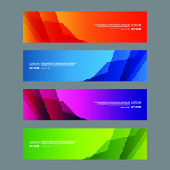 Fototapeta premium Vector Abstract design banner web template