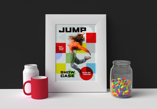 Party invitation flyer layout