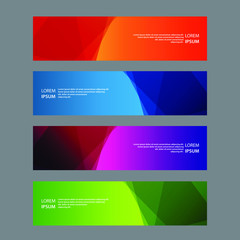 Fototapeta premium Vector Abstract design banner web template