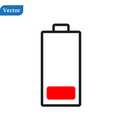 vector Battery low charging - power Battery illustration, electricity symbol - energy sign